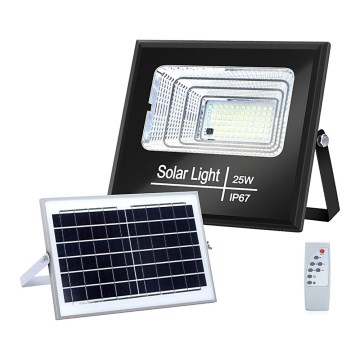 Aigostar - LED Stmívatelný solární reflektor LED/25W/3,2V IP67 5000 mAh + dálkové ovládání