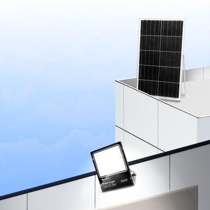 Aigostar - LED Stmívatelný solární reflektor LED/300W/3,2V IP66 25000 mAh + dálkové ovládání