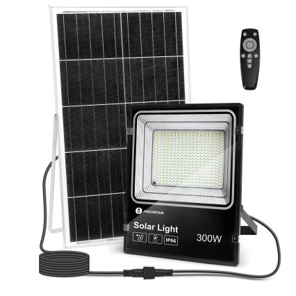 Aigostar - LED Stmívatelný solární reflektor LED/300W/3,2V IP66 25000 mAh + dálkové ovládání