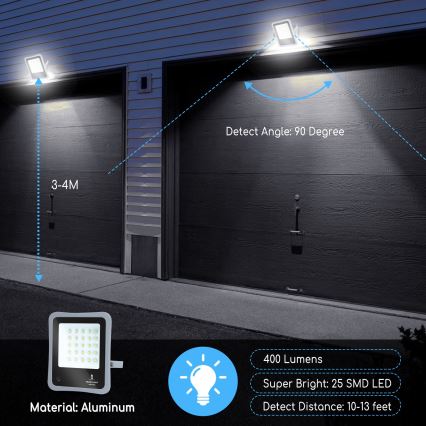 Aigostar - LED Stmívatelný solární reflektor LED/30W/3,2V 20000 mAh IP67 + DO