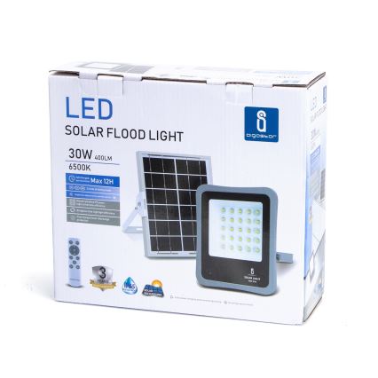 Aigostar - LED Stmívatelný solární reflektor LED/30W/3,2V 20000 mAh IP67 + DO