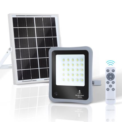 Aigostar - LED Stmívatelný solární reflektor LED/50W/3,2V IP65 6000 mAh + DO