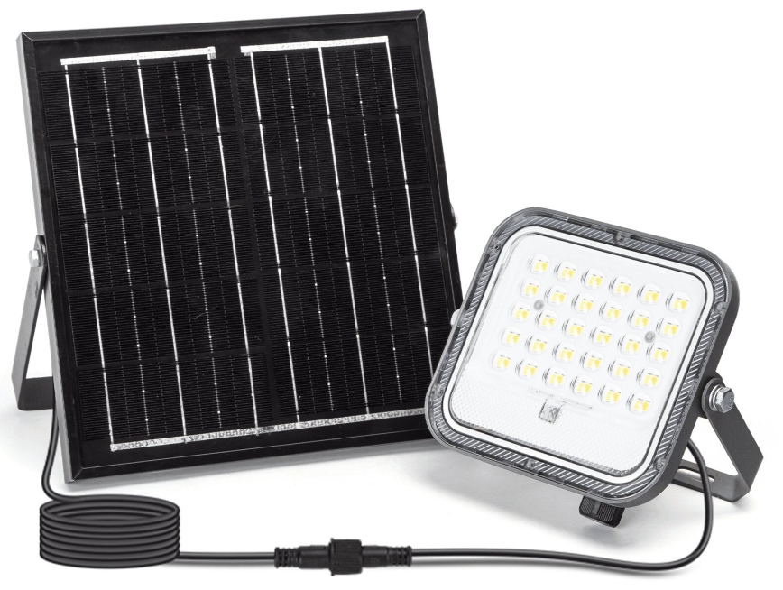 Aigostar - LED Stmívatelný solární reflektor LED/50W/3,4V 3000/4000/6500K IP66 + dálkové ovládání