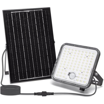 Aigostar - LED Stmívatelný solární reflektor se senzorem LED/120W/3,4V 6500K IP66 + dálkové ovládání