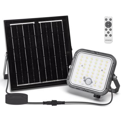 Aigostar - LED Stmívatelný solární reflektor se senzorem LED/80W/3,4V 6500K IP66 + dálkové ovládání