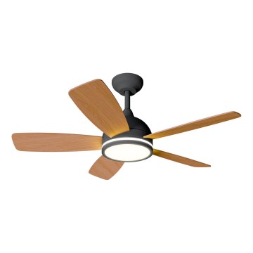 Aigostar - LED Stmívatelný stropní ventilátor LED/20W/230V 2700-6500K 132cm béžová + dálkové ovládání