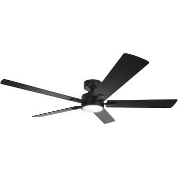 Aigostar - LED Stmívatelný stropní ventilátor LED/20W/230V 2700-6500K 132cm černá + dálkové ovládání