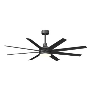 Aigostar - LED Stmívatelný stropní ventilátor LED/24W/230V 2700-6500K 165cm černá + dálkové ovládání