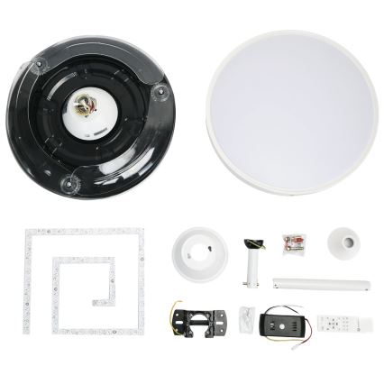 Aigostar - LED Stmívatelný stropní ventilátor LED/36W/230V 2700-6500K pr. 107 cm + dálkové ovládání bílá