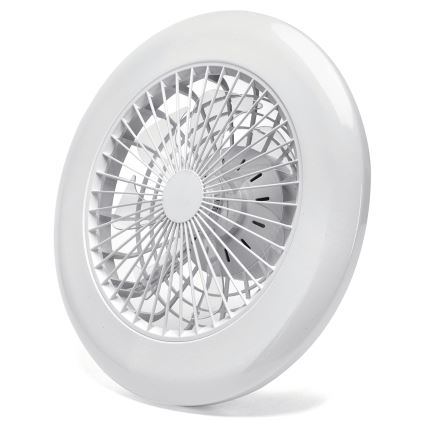 Aigostar - LED Stmívatelný stropní ventilátor LED/40W/230V 2700-6500K pr. 49 cm + dálkové ovládání bílá