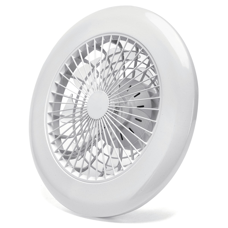 Aigostar - LED Stmívatelný stropní ventilátor LED/40W/230V 2700-6500K pr. 49 cm + dálkové ovládání bílá