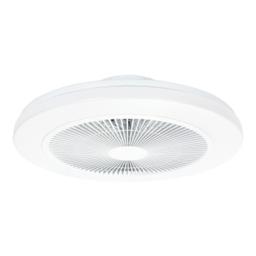 Aigostar - LED Stmívatelný stropní ventilátor LED/40W/230V 2700-6500K pr. 48 cm + dálkové ovládání bílá