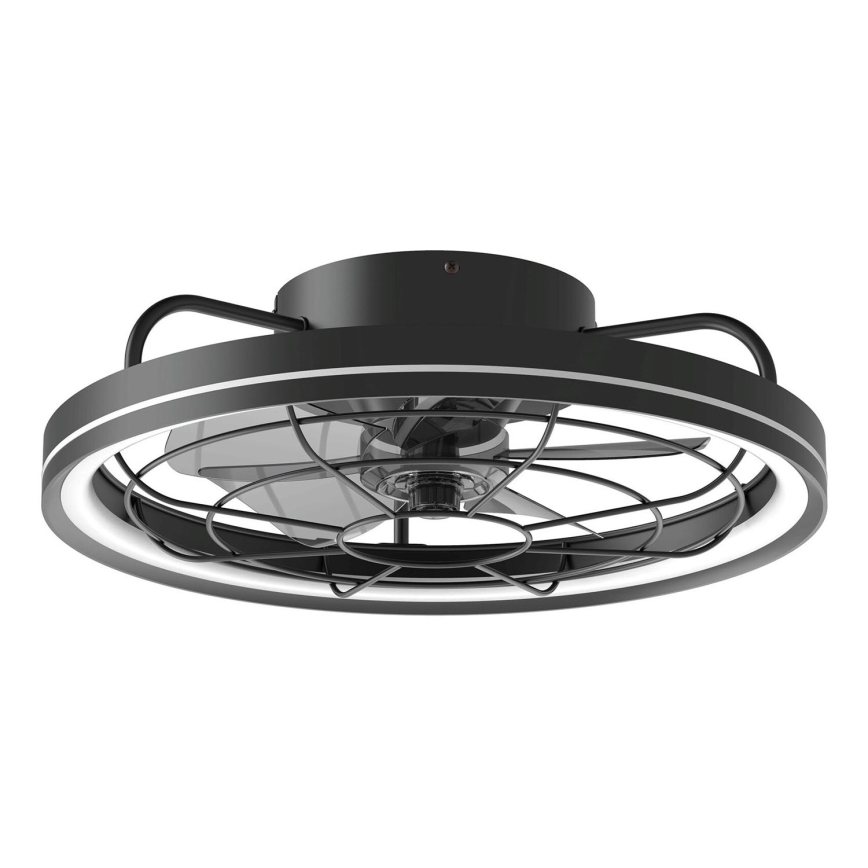Aigostar - LED Stmívatelný stropní ventilátor LED/40W/230V 2700-6500K pr. 48 cm + dálkové ovládání černá
