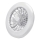 Aigostar - LED Stmívatelný stropní ventilátor LED/40W/230V 2700-6500K pr. 49 cm + dálkové ovládání bílá