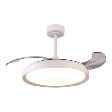 Aigostar - LED Stmívatelný stropní ventilátor LED/50W/230V 2700-6500K 106cm bílá + dálkové ovládání