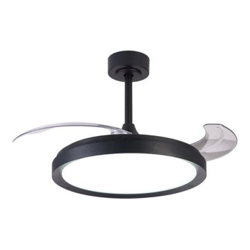 Aigostar - LED Stmívatelný stropní ventilátor LED/50W/230V 2700-6500K 106cm černá + dálkové ovládání