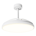 Aigostar - LED Stmívatelný stropní ventilátor LED/50W/230V 2700-6500K pr. 106cm bílá + dálkové ovládání