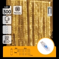 Aigostar - LED Stmívatelný vánoční řetěz 300xLED/8 funkcí USB 6x3m teplá bílá + dálkové ovládání