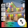 Aigostar - LED Stmívatelný venkovní vánoční řetěz 50xLED/8 funkcí 20m IP44 multicolor + dálkové ovládání