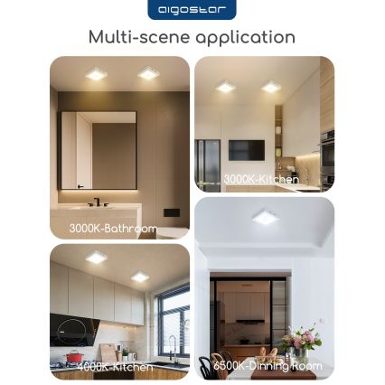 Aigostar - LED Stropní přisazené svítidlo LED/18W/230V 4000K 22,6x22,6 cm bílá