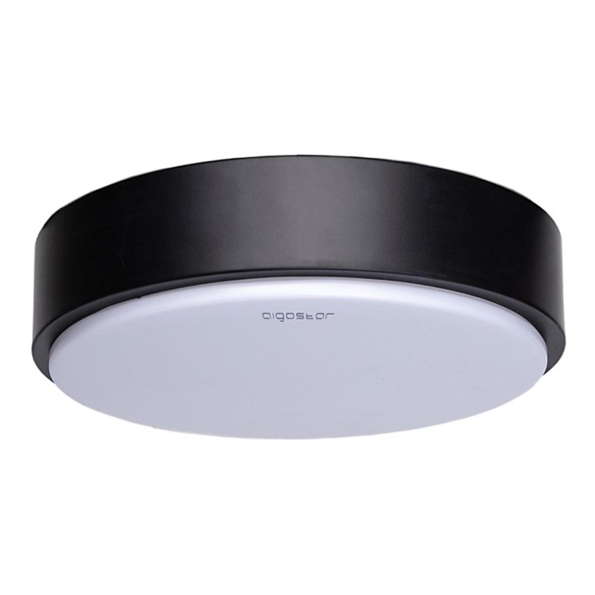 Aigostar - LED Stropní svítidlo LED/12W/230V 3000K pr. 23 cm černá