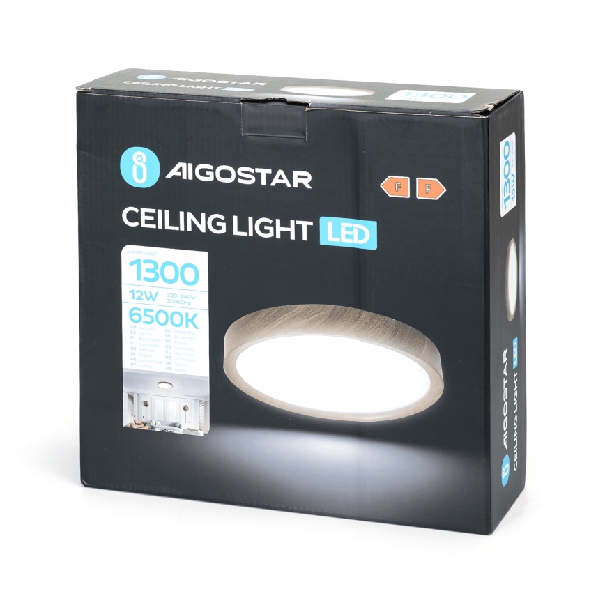 Aigostar - LED Stropní svítidlo LED/12W/230V 6500K pr. 26,3 cm
