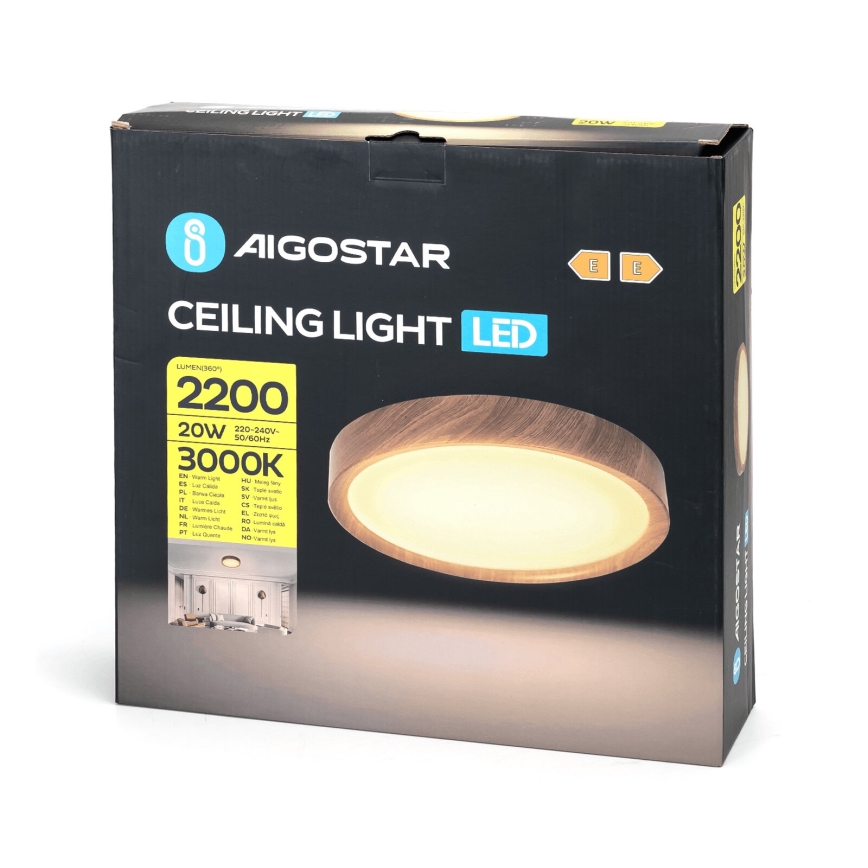 Aigostar - LED Stropní svítidlo LED/20W/230V 3000K pr. 33,7 cm