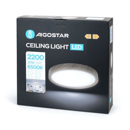 Aigostar - LED Stropní svítidlo LED/20W/230V 6500K pr. 33,7 cm