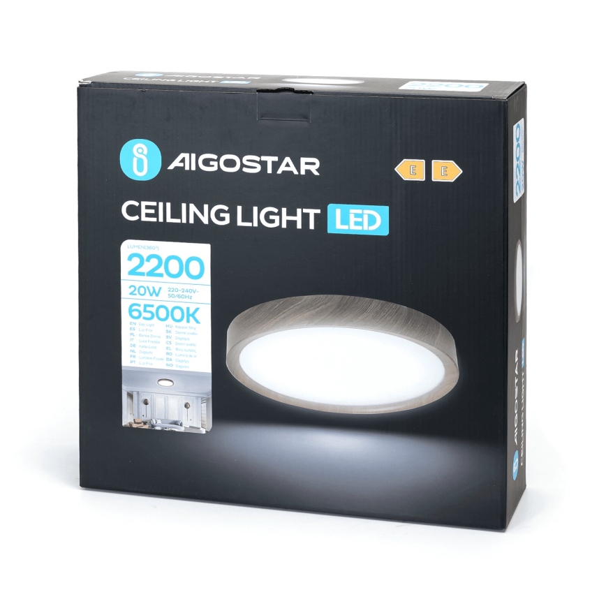 Aigostar - LED Stropní svítidlo LED/20W/230V 6500K pr. 33,7 cm