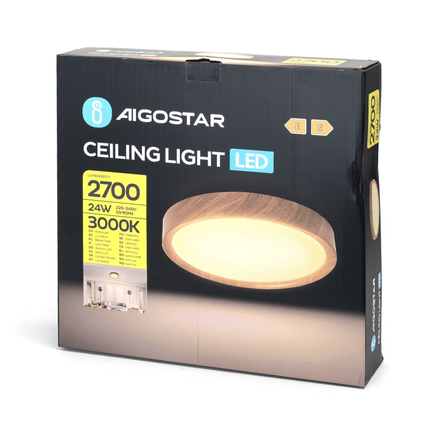 Aigostar - LED Stropní svítidlo LED/24W/230V 3000K pr. 38,3 cm