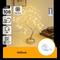 Aigostar - LED Vánoční dekorace 108xLED/3xAA/8 funkcí 45cm teplá bílá