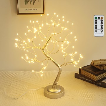 Aigostar - LED Vánoční dekorace 108xLED/3xAA/8 funkcí 45cm teplá bílá