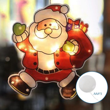 Aigostar - LED Vánoční dekorace LED/3xAAA Santa 45cm