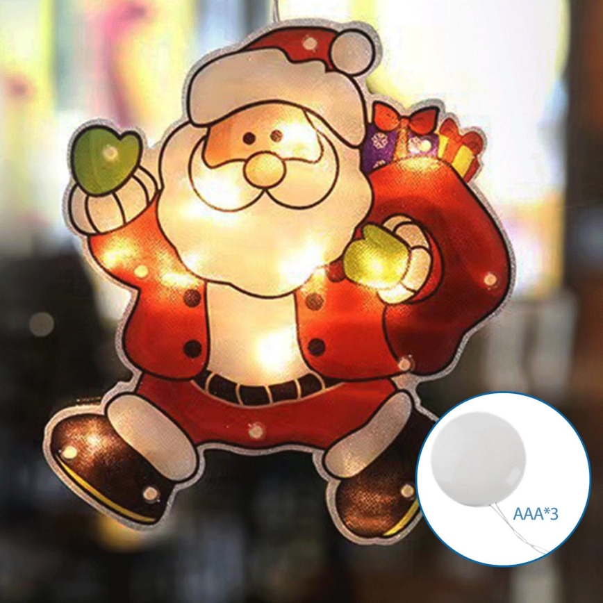 Aigostar - LED Vánoční dekorace LED/3xAAA Santa 45cm