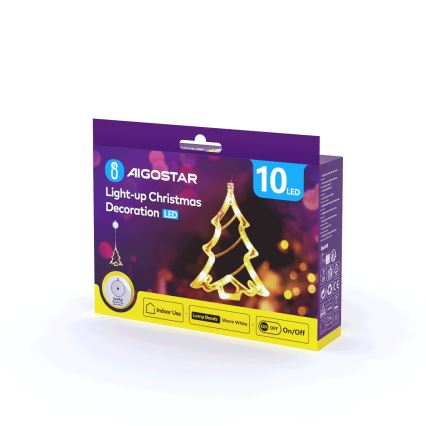 Aigostar - LED Vánoční dekorace LED/3xAAA stromeček 20cm