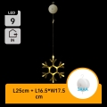 Aigostar - LED Vánoční dekorace LED/3xAAA teplá bílá vločka 19cm