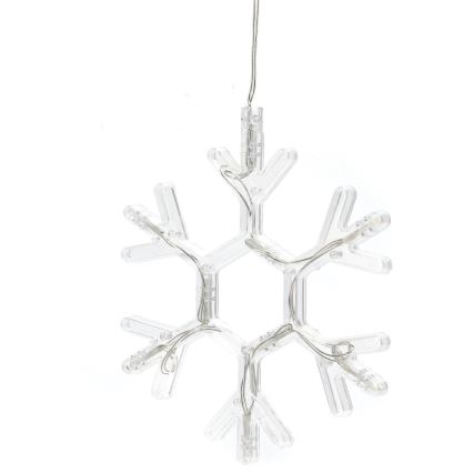 Aigostar - LED Vánoční dekorace LED/3xAAA teplá bílá vločka 19cm
