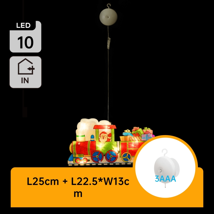 Aigostar - LED Vánoční dekorace LED/3xAAA vláček 13,4cm