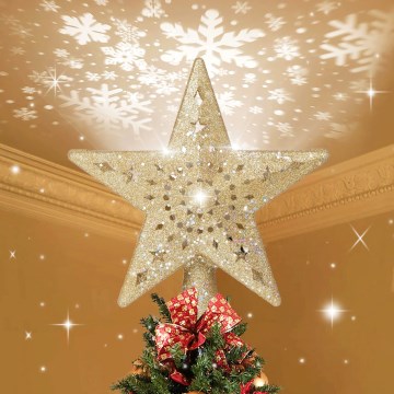 Aigostar - LED Vánoční dekorace LED/5W/230V hvězda zlatá