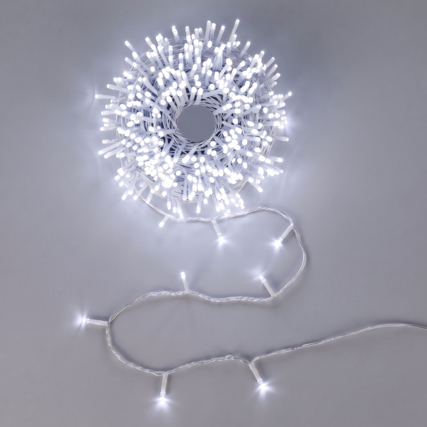 Aigostar - LED Vánoční řetěz 100xLED/3xAA 10,3m studená bílá