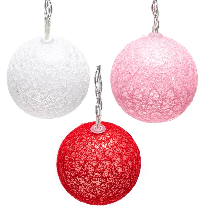 Aigostar - LED Vánoční řetěz 10xLED/3xAA 2m teplá bílá