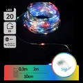 Aigostar - LED Vánoční řetěz 20xLED/3xAA 2,3m multicolor