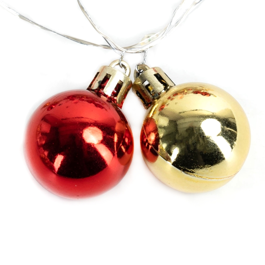 Aigostar - LED Vánoční řetěz 20xLED/3xAA 2m teplá bílá