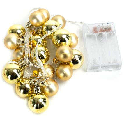 Aigostar - LED Vánoční řetěz 20xLED/3xAA 2 m teplá bílá