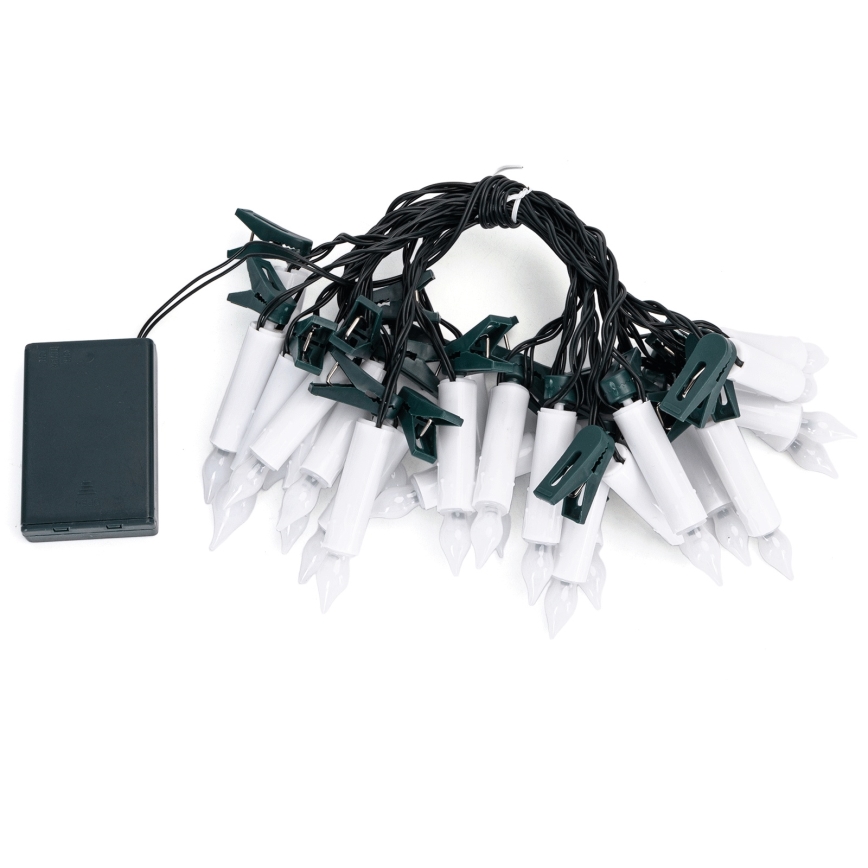 Aigostar - LED Vánoční řetěz 25xLED/3xAA 5 m teplá bílá