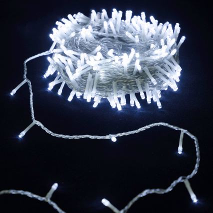 Aigostar - LED Vánoční řetěz 30xLED/3xAA 3,3m studená bílá