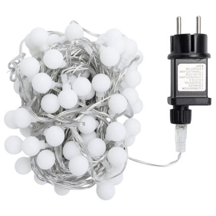 Aigostar - LED Venkovní dekorační řetěz 100xLED/8 funkcí 10m IP44 studená bílá