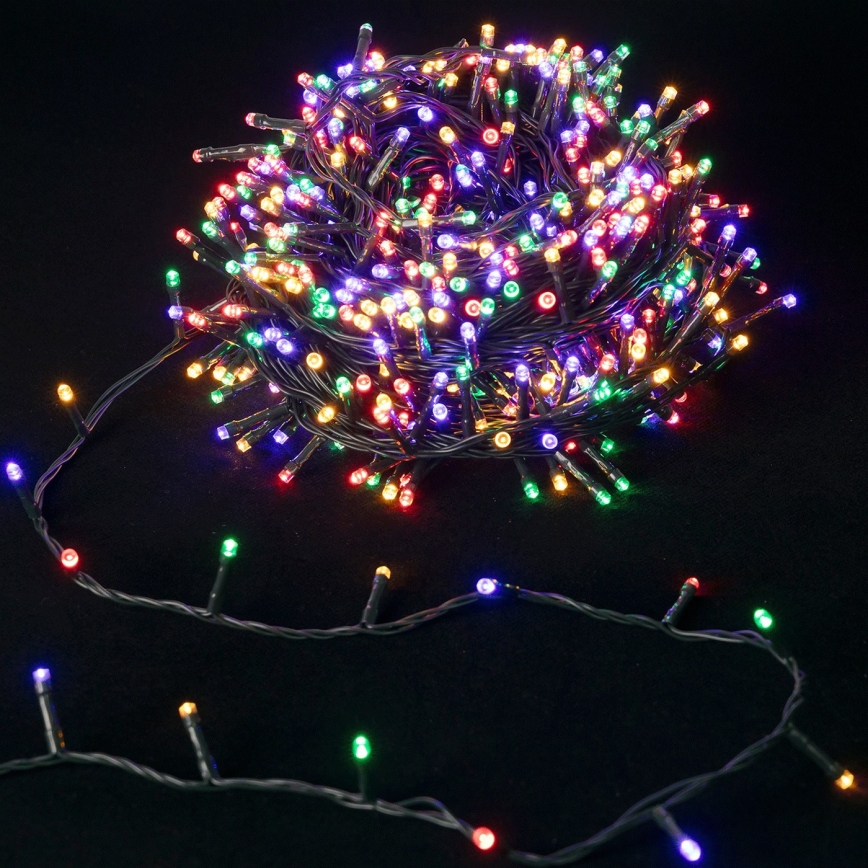 Aigostar - LED Venkovní  řetěz 100xLED/8 funkcí 3xAA 5,3 m IP44 multicolor