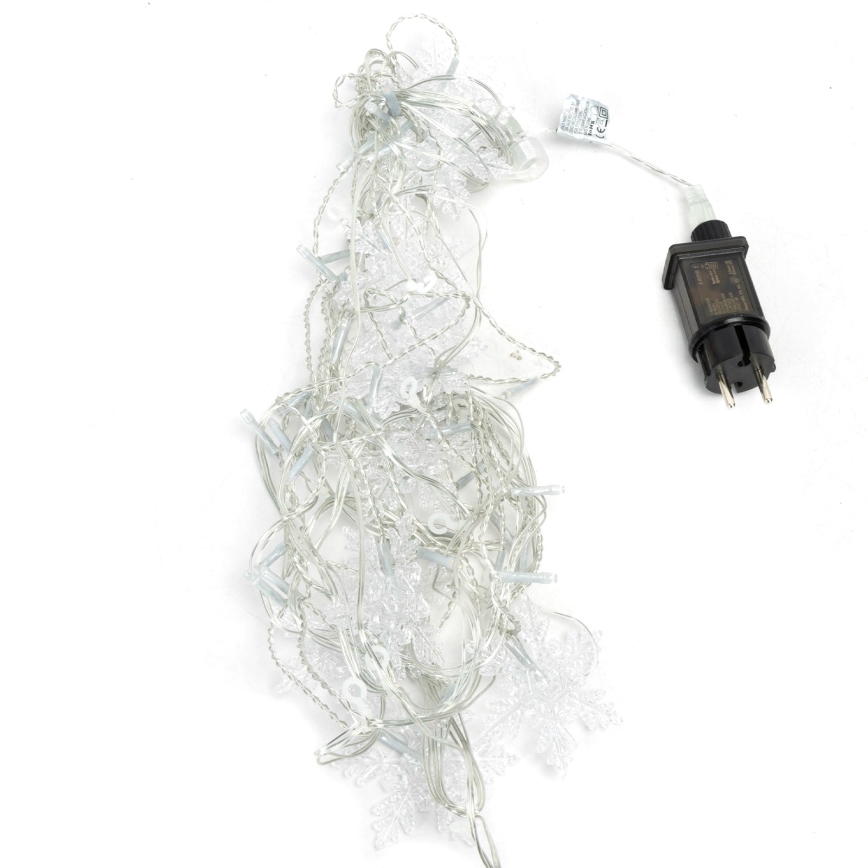 Aigostar - LED Venkovní vánoční řetěz 120xLED/8 funkcí 3x0,7m IP44 studená bílá + dálkové ovládání