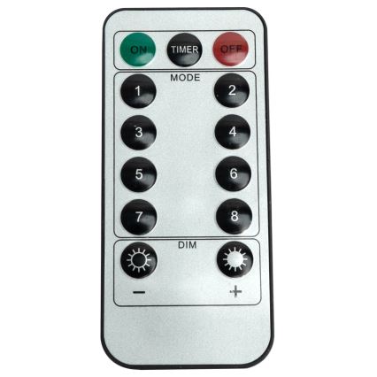 Aigostar - LED Venkovní vánoční řetěz 120xLED/8 funkcí 3x0,7m IP44 studená bílá + dálkové ovládání